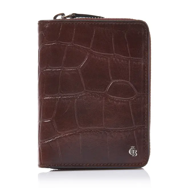 Leren Dames Portemonnee Croco RFID | in twee kleuren