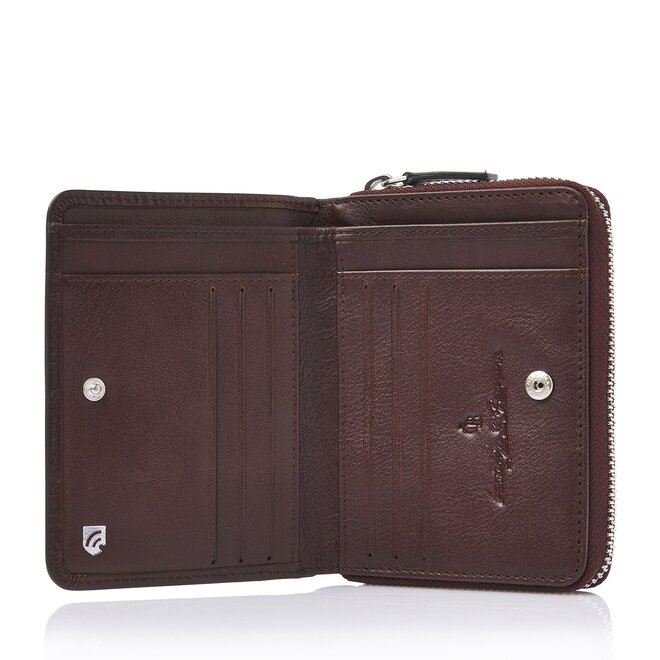 Leren Dames Portemonnee Croco RFID | in twee kleuren