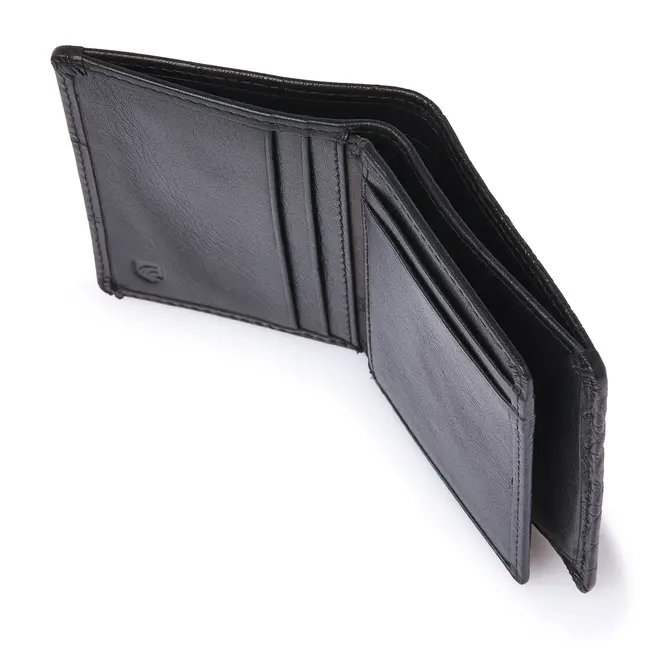 Compacte Leren Dames Portemonnee Croco | in twee kleuren