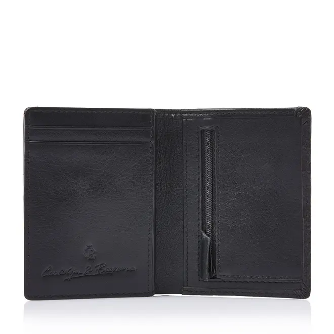 Compacte Leren Portemonnee Croco | in twee kleuren
