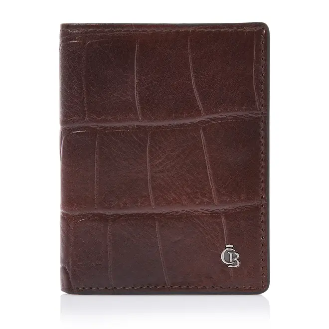 Compacte Leren Portemonnee Croco | in twee kleuren