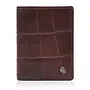 Compacte Leren Portemonnee Croco | in twee kleuren