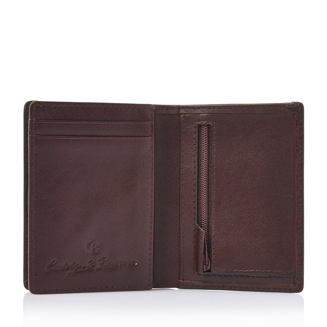Compacte Leren Portemonnee Croco | in twee kleuren