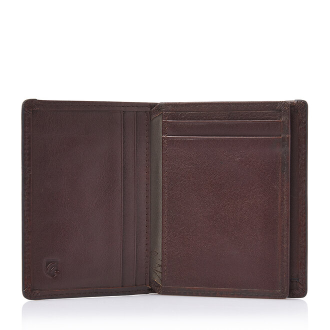 Compacte Leren Portemonnee Croco | in twee kleuren