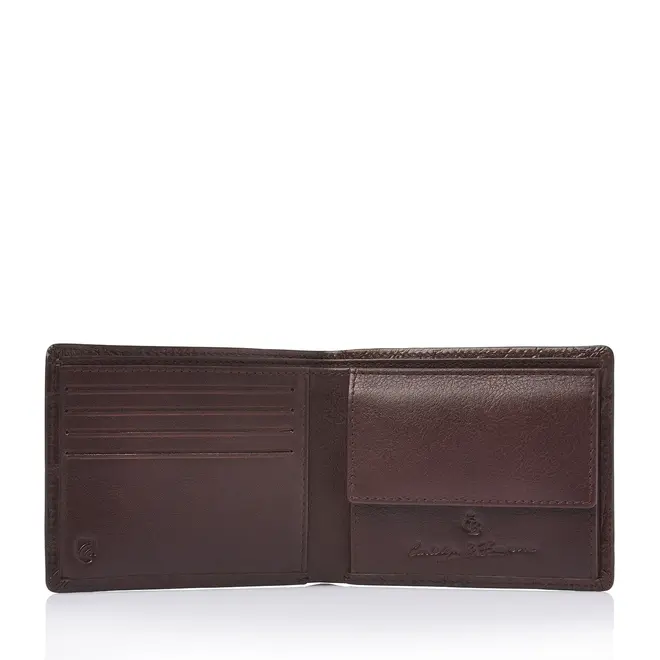 Leren croco billfold portemonnee RFID - 8 pasjes | in twee kleuren