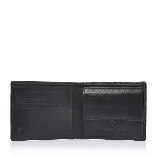 Leren croco billfold portemonnee RFID - 8 pasjes | in twee kleuren