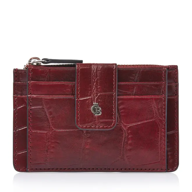 Compacte Leren Wallet Croco | in drie kleuren