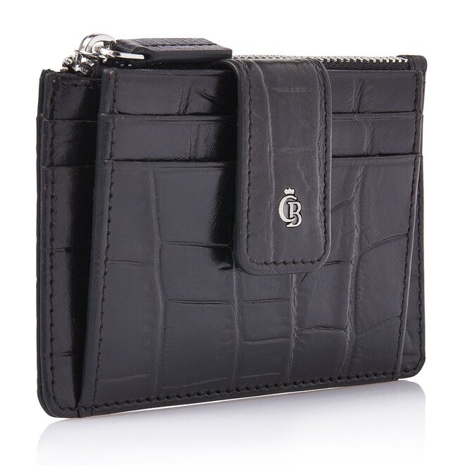 Compacte Leren Wallet Croco | in drie kleuren