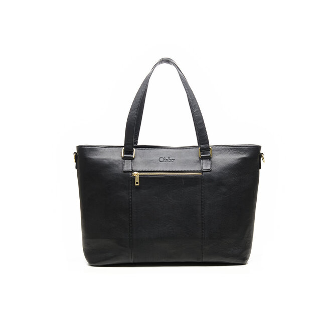Chabo Lederen Business Bag 17.3 inch | Zwart