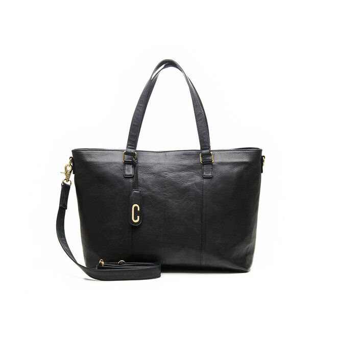 Chabo Lederen Business Bag 17.3 inch | Zwart