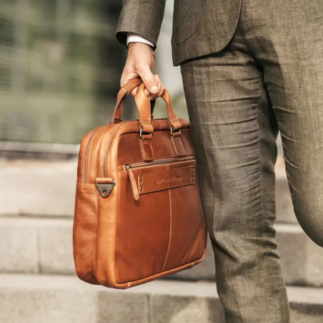 Leren Laptoptas Seth | 2-vaks