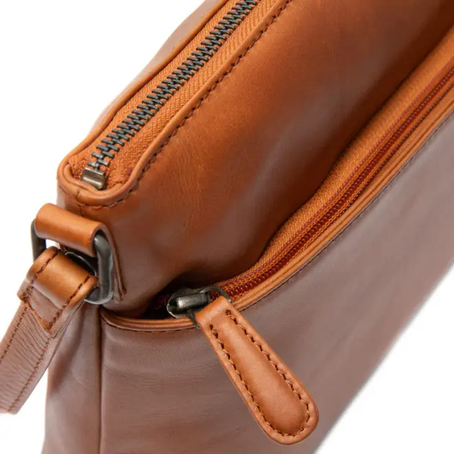 Leren Schoudertas Durban | Cognac
