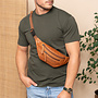 Leren Heuptas Crosbodytas Brana | Cognac