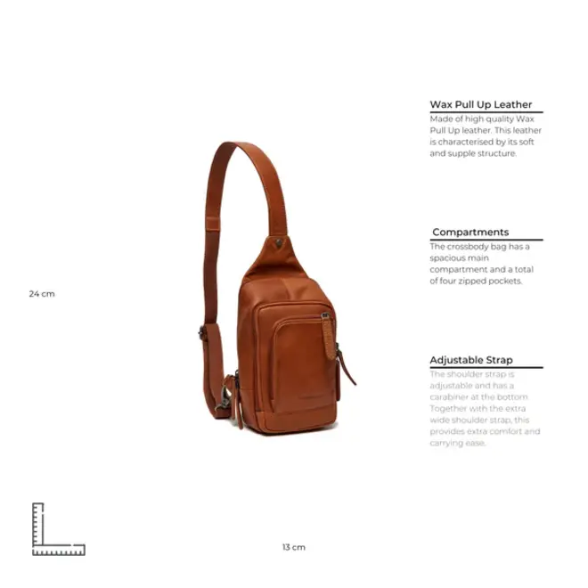 Leren Crossbodytas Riga | in twee kleuren