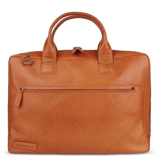 Leren Onyx laptoptas 17.3 inch | Cognac