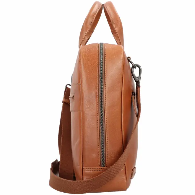 Leren Onyx laptoptas 17.3 inch | Cognac