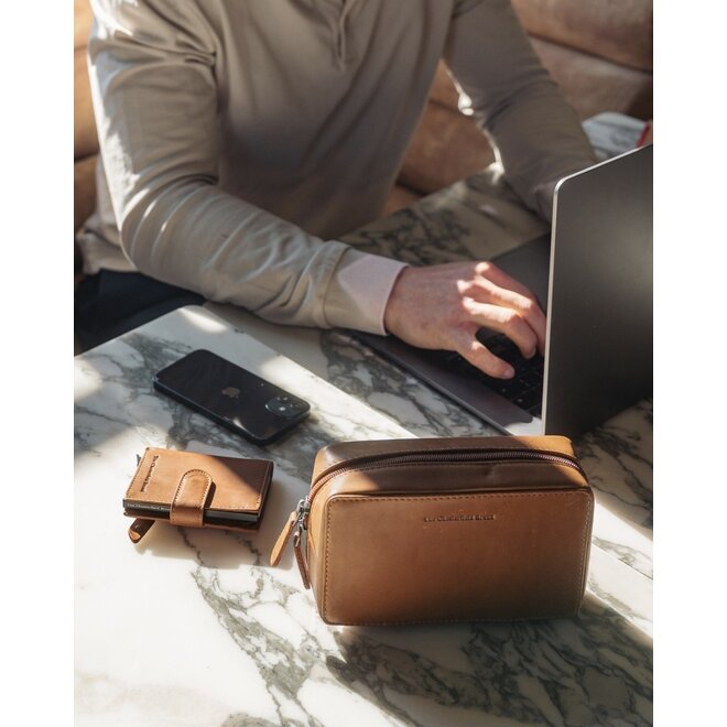 Lederen Tech Organizer| in twee kleuren
