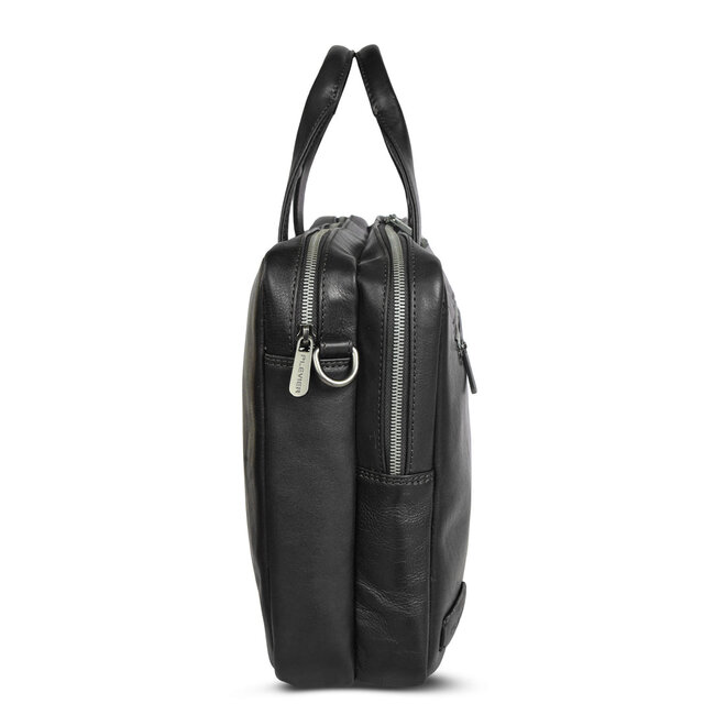 Leren laptoptas/businesstas Jimmy 2-vaks 16 inch | in twee kleuren