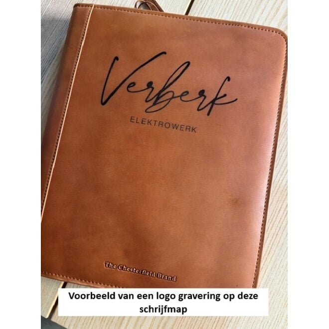 Lederen A4 schrijfmap met ritssluiting | in drie kleuren