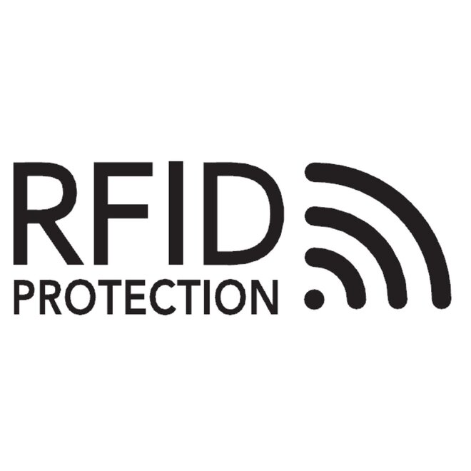 Lederen pasjeshouder All Black | RFID