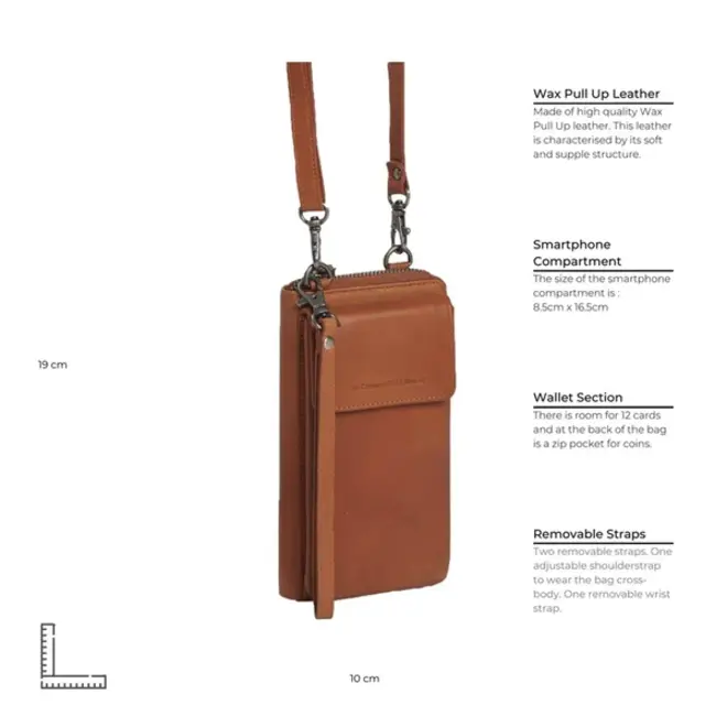 Telefoon portemonnee Malaga | Cognac
