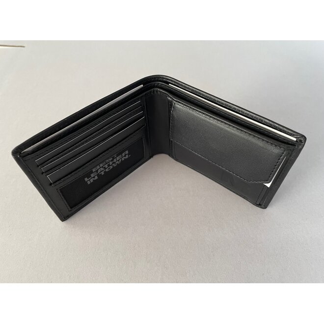 Lederen portemonnee Compact billfold RFID