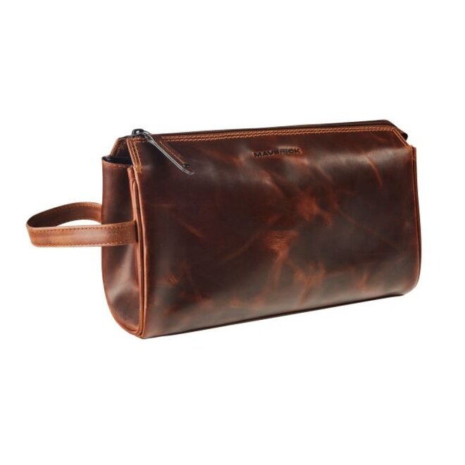 Leren toilettas/make-up bag The Original