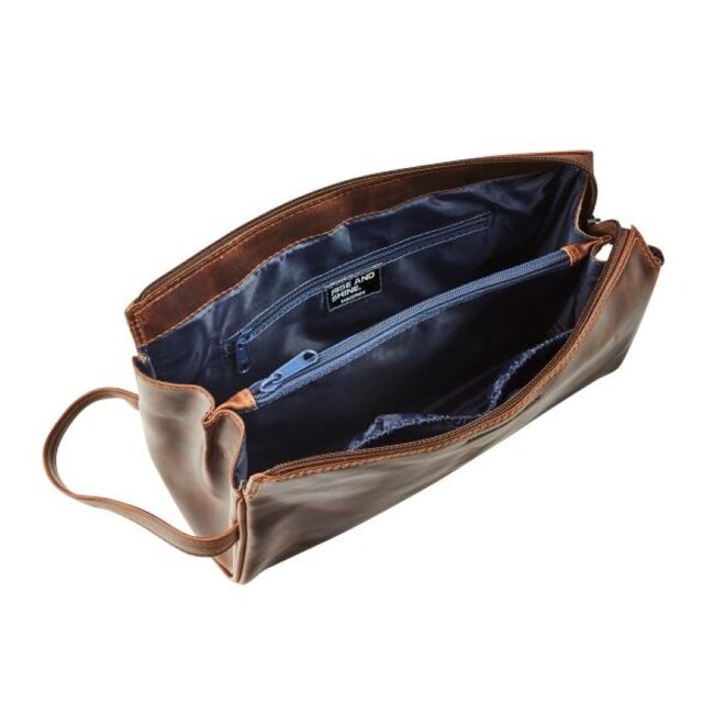 Leren toilettas/make-up bag The Original
