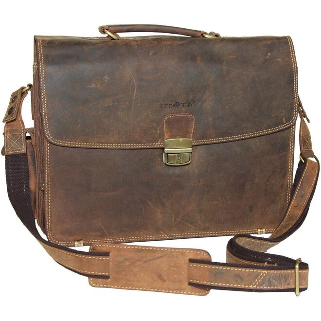 Vintage Leren Laptoptas