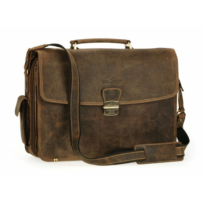 Vintage Leren Laptoptas
