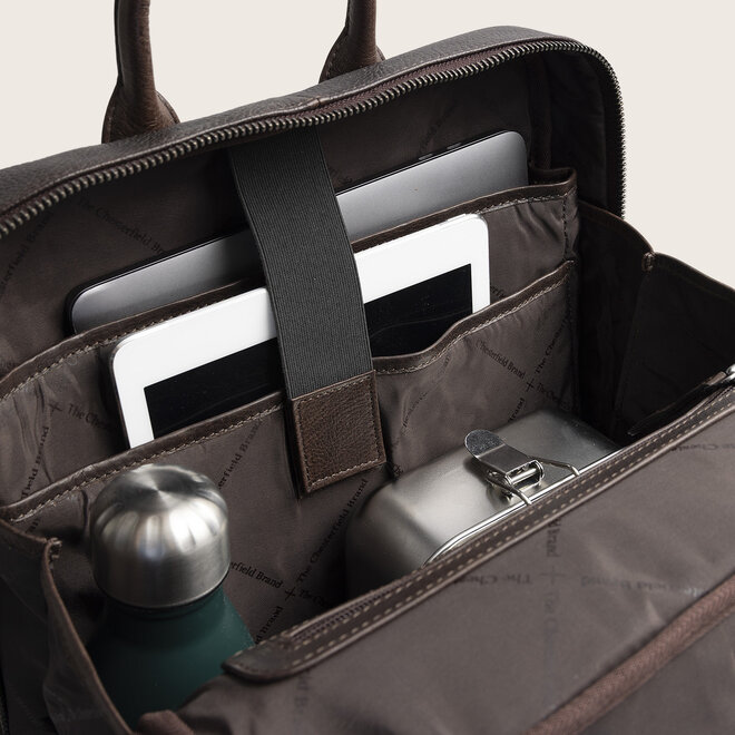 Lederen Laptop + tablet rugtas Marvello | in twee kleuren