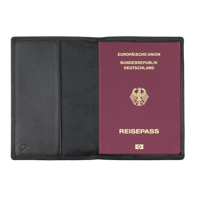 Proberen middag Registratie Leren paspoort hoes met RFID folie - Lederonline