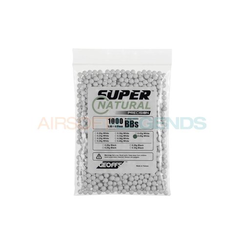 Geoffs Geoffs 0.45g Bio BB Super Natural Precision 1000rds Geoffs Geoffs 0.45g Bio BB Super Natural Precision 1000rds
