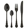 Besteck 4-teilig, schwarz
