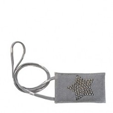 Greengate Phonebage Metal Star, warm grey Canvas