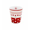Mug, red star/ dot