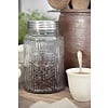 Jeanne d'Arc Living Glass jar with metal lid - Coffee or Tea