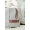 Jeanne d'Arc Living Toilet bag with leather strap, grey von Jeanne d'Arc Living