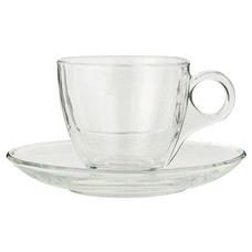 IB Laursen Tasse mit Untertasse, Glas