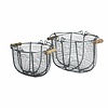 Strömshaga Wire Basket Oval in 2 Größen, Zink von Strömshaga