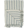 IB Laursen Plaid creme mit hellblauen Streifen von IB Laursen