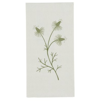 IB Laursen Serviette Flora grüne Blumen von IB Laursen