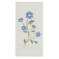 IB Laursen Serviette Flora blaue  Blumen