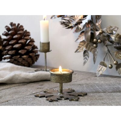 Chic Antique Kerzenständer  mit Schneeflocke von Chic Antique