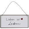 IB Laursen Metallschild Lieben ist leben