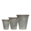 Chic Antique Blumentopf  in 3 Größen, Zink von Chic Antique
