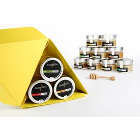  Honig Geschenk Set  mit 3 Gläsern Ihrer Wahl (bitte auf das Bild klicken um die Sorten auszuwählen)
