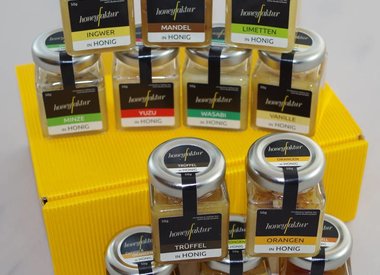 Geschenkset mit Honigspezialitäten: unsere minis