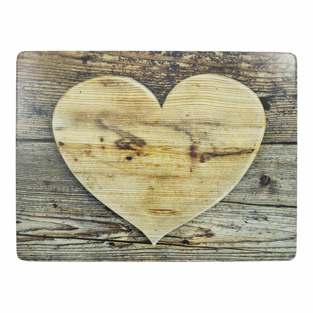 Placemat hart hout Set/4 Love to be Home