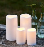 Sirius Home Storm LED candle 1 pc plastic H:12,5 D:7,5cm white Outdoor